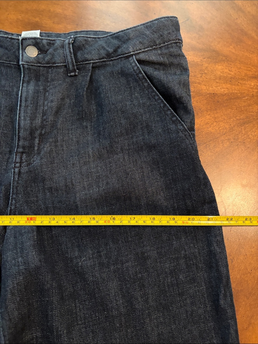 Time and Tru Dark Wash Wide Leg Trouser Jeans Size 14 - Picture 4 of 8